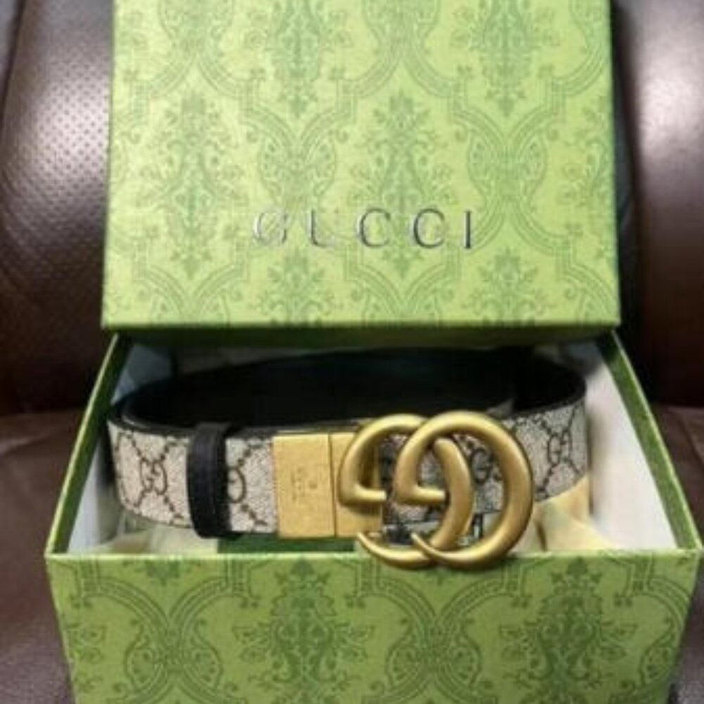 Gucci Double G Reversible Belt Sz 90cm